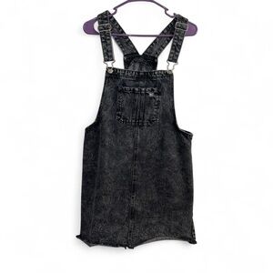 Women's Black Denim Overalls